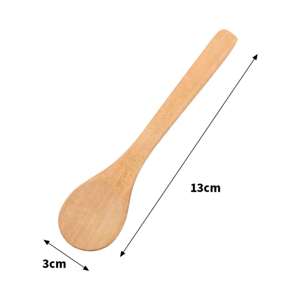 Cuillères en Bambou - 6/1 Pièces - Ustensiles de Cuisine en Bois pour le Thé, Café, Condiments et Service - Idéales pour la Cuisine et la Maison – Image 19