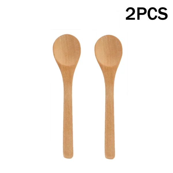Cuillères en Bambou - 6/1 Pièces - Ustensiles de Cuisine en Bois pour le Thé, Café, Condiments et Service - Idéales pour la Cuisine et la Maison – Image 9