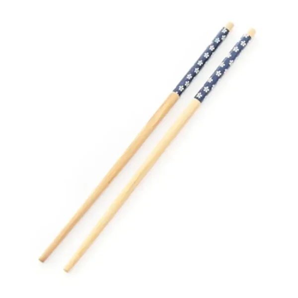 Paquet de 1 Paire de Baguettes Réutilisables en Bambou Naturel 24cm – Fait Main, Idéales pour Sushi et Hot Pot – Image 6