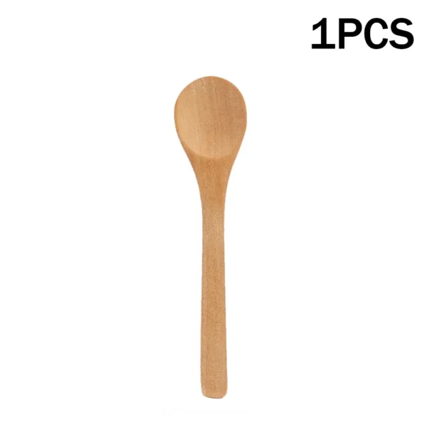 Cuillères en Bambou - 6/1 Pièces - Ustensiles de Cuisine en Bois pour le Thé, Café, Condiments et Service - Idéales pour la Cuisine et la Maison – Image 10