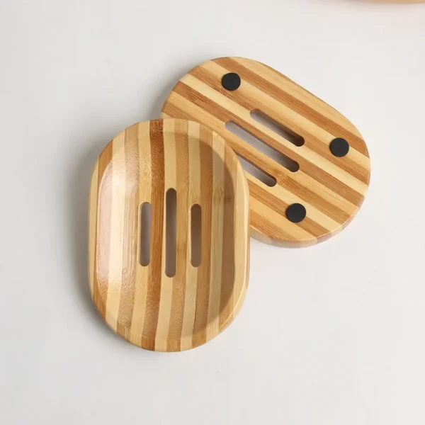 GOALONE Natural Bamboo Soap Dish Original Ecological Wooden Soap Dish Holder Container Tray Bathroom Home Decoration Accessories – Image 13