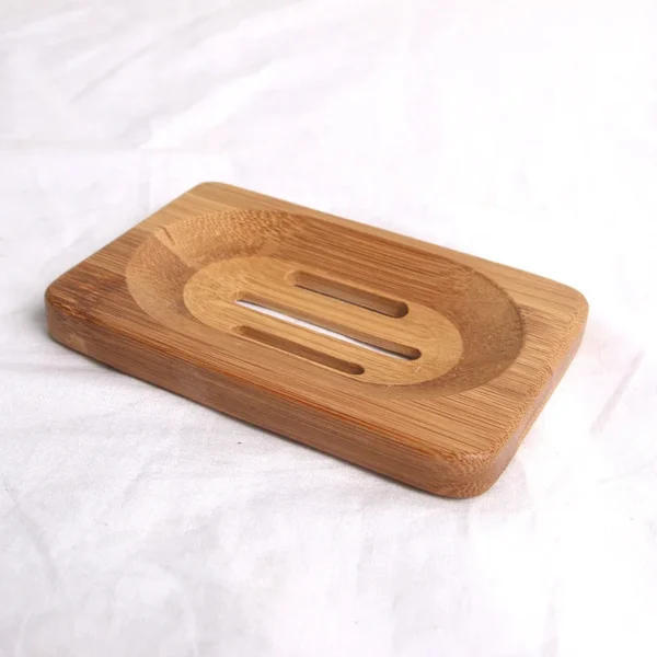 GOALONE Natural Bamboo Soap Dish Original Ecological Wooden Soap Dish Holder Container Tray Bathroom Home Decoration Accessories – Image 7