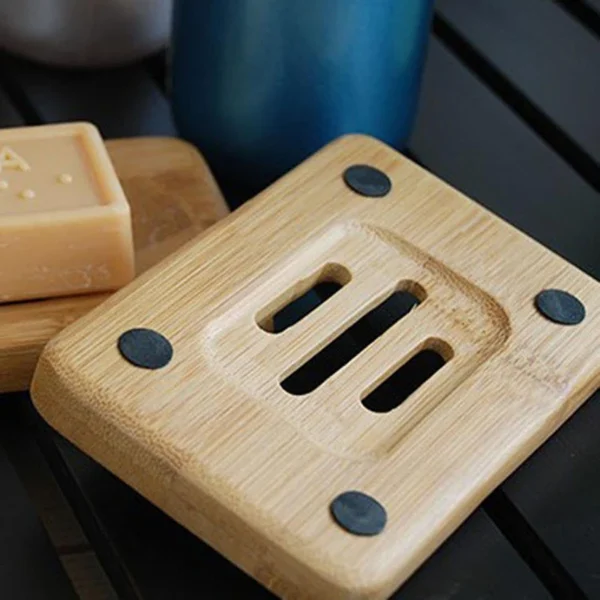 GOALONE Natural Bamboo Soap Dish Original Ecological Wooden Soap Dish Holder Container Tray Bathroom Home Decoration Accessories – Image 19