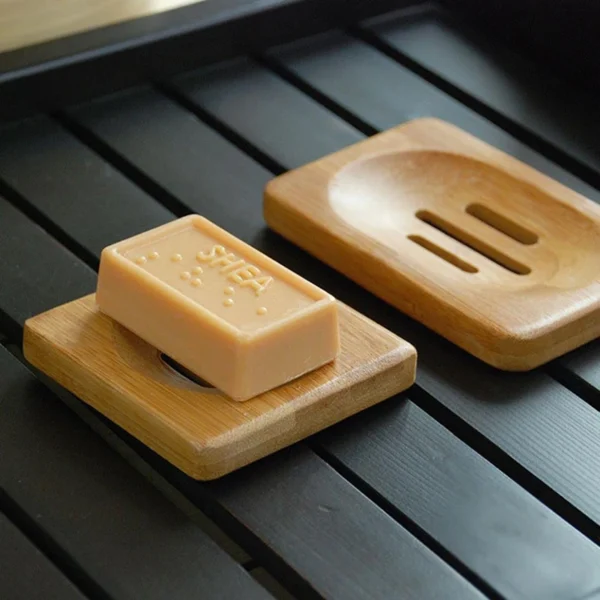 GOALONE Natural Bamboo Soap Dish Original Ecological Wooden Soap Dish Holder Container Tray Bathroom Home Decoration Accessories – Image 14