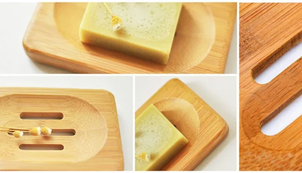 GOALONE Natural Bamboo Soap Dish Original Ecological Wooden Soap Dish Holder Container Tray Bathroom Home Decoration Accessories – Image 16