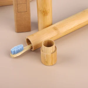 Étui de Brosse à Dents en Bambou Écologique et Réutilisable – Parfait pour Vos Voyages